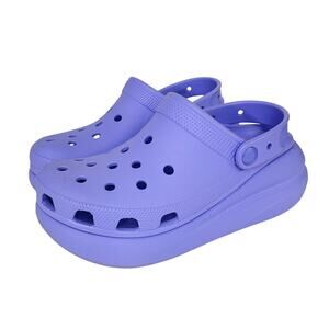 Crocs Mega Crush Clogs Platform Slip On Shoes Purple Womens 8 Comfort Retro